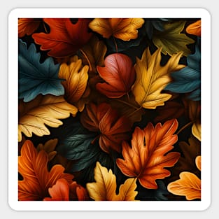 Autumn Leaves Pattern 23 Sticker